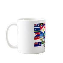 caribbean flags coffee mug