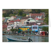 Caribbean, GRENADA, St. George's, St. George's Greeting Card