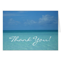 Caribbean Horizon Thank You Card