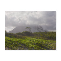 Caribbean Island Landscape Mount Nevis Postcard