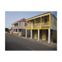 Caribbean lsland Village Postcard
