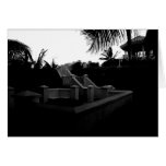 Caribbean Resort Black and White Cards