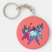 Caribbean Sounds Blue Key Chain