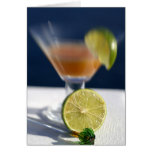 Caribbean, Virgin Islands. Tropical rum punch, Card