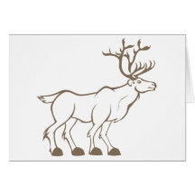Caribou Swish Icon Logo Shirt Greeting Card