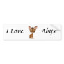 Caricature Abyssinian Bumper Stickers