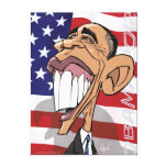 Caricature de bande dessinée de Barack Obama sur l Impression Sur Toile