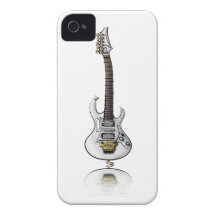 Caricature électrique unique de guitare de roche coques iPhone 4