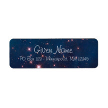 Carina Nebula Avery Label Return Address Label