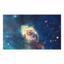 Carina Nebula from Hubble's Wide Field Camera Photograph