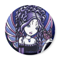 "Carina" Violet Butterfly Fairy Magnets