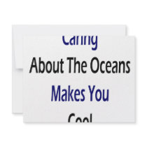 Caring About The Oceans Makes You Cool Custom Invite