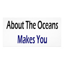 Caring About The Oceans Makes You Cool Picture Card