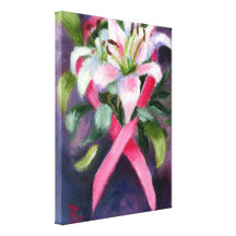 Caring Breast Cancer Awareness Canvas Canvas Prints