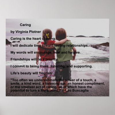 Caring by Virginia Plotner Print by gin1222