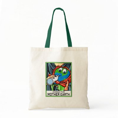 "Caring for Mother Earth" Tote Bags by celebrationsetc