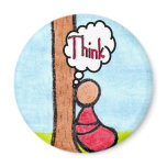 CARING IMAGES~THINK magnet