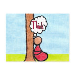 CARING IMAGES~THINK postcard