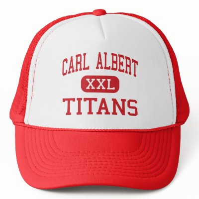 Carl Albert - Titans - Junior - Midwest City Trucker Hat by customteamsportswear