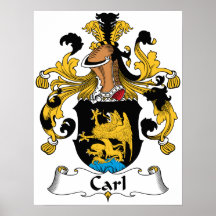 Carl Family Crest Posters