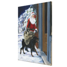 Carl Helping Santa Claus from <Carl's Christmas> b Canvas Print