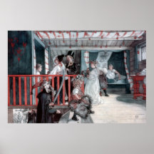 Carl Larsson Name Day at the Storage Shed Poster