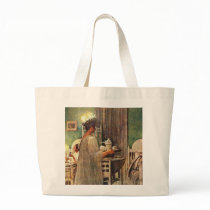 Carl Larsson St. Lucia Day Christmas in Sweden Canvas Bag