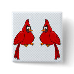 Carlee & Carlie Cardinal Pinback Buttons