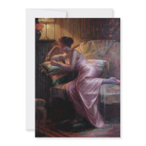 Carlier: Elegant Lady with Mirror Invitation