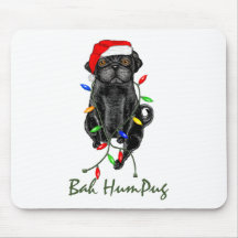 Carlin noir de Bah HumPug Tapis De Souris