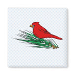 Carlina Cardinal Refrigerator Magnet