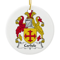 Carlisle Family Crest Christmas Ornaments