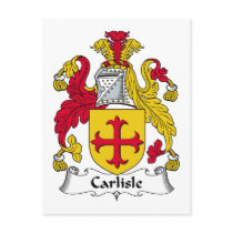 Carlisle Family Crest Postcard