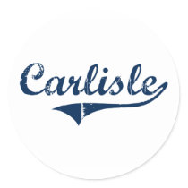 Carlisle Pennsylvania Classic Design Round Sticker