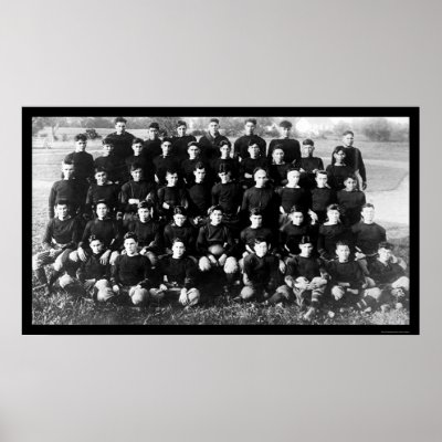 Carlisle School Football Squad 1914 Poster by lc_vintagephotos