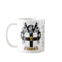 Carlisle, the Origin, the Meaning and the Crest Mugs