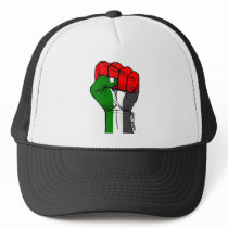 Carlos Latuff's Palestinian Fist Cap Hats