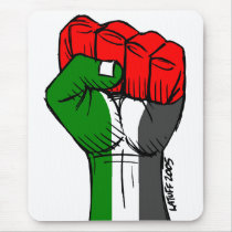 Carlos Latuff's Palestinian Fist Mousepad