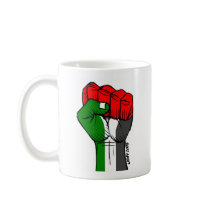 Carlos Latuff's Palestinian Fist Mug