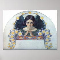 Carlos Schwabe " Ange D'esperance "  Print posters