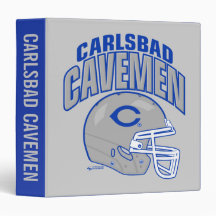 Carlsbad Cavemen Football Avery Binder