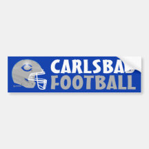 Carlsbad Cavemen Football Bumper Sticker