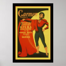 Carmen ~ Vintage Theatre Advertising Print