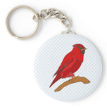 Carmine Cardinal Key Chain