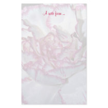 Carnation Background Stationery