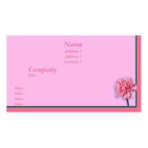 Carnation Business Card Templates