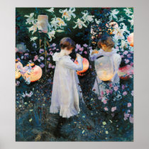 Carnation, Lily, Lily, Rose - John Singer Sargent Print