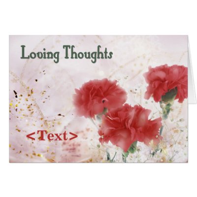 Carnation Love - Customize Greeting Card by Spice
