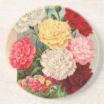 Carnations Seed Packet Beverage Coaster