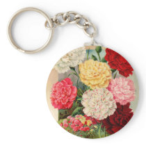 Carnations Seed Packet Keychain